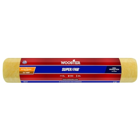Wooster 18" Paint Roller Cover, 1-1/4" Nap, Knit Fabric R243-18